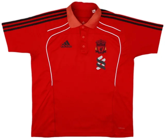 2010-11 Liverpool adidas Polo Shirt - 8/10 - (M)