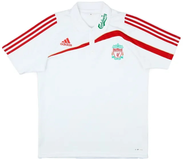 2009-10 Liverpool adidas Polo Shirt - 9/10 - (L)