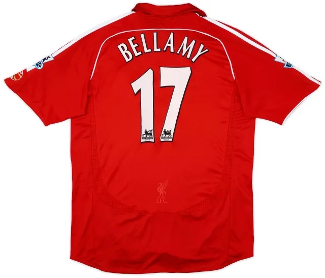 2006-08 Liverpool Home Shirt Bellamy #17 - 7/10 - (L)