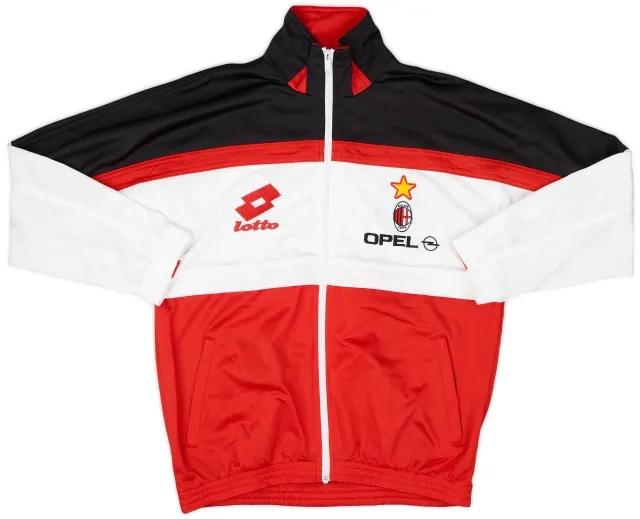 1994-95 AC Milan Lotto Track Jacket - 8/10 - (M)