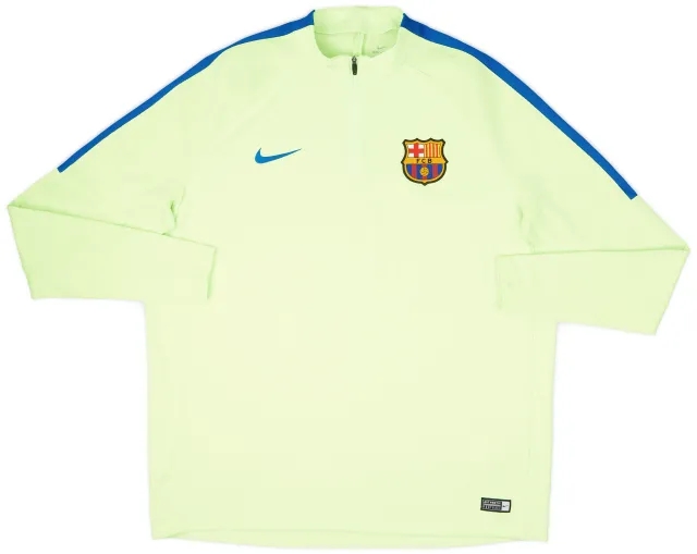 2016-17 Barcelona Nike 1/4 Zip Drill Top - 9/10 - (XXL)