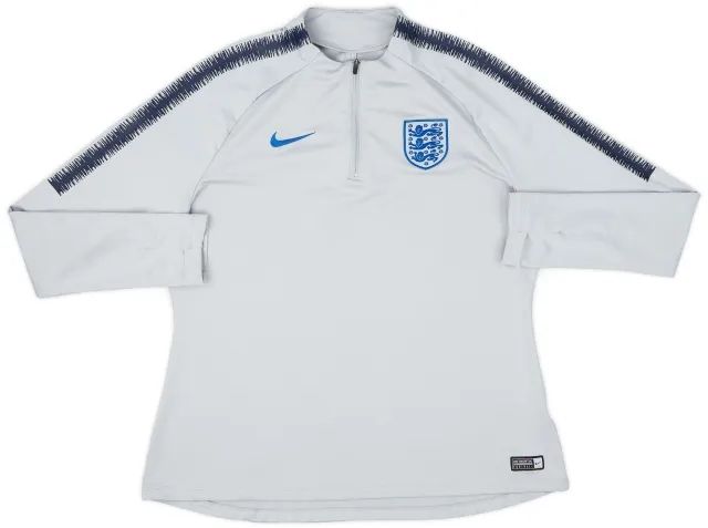 2018-19 England Nike 1/4 Zip Drill Top - 8/10 - (L)
