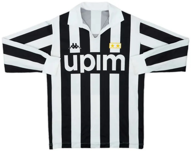 1989-90 Juventus Home L/S Shirt #11 - 6/10 - (L.Boys)