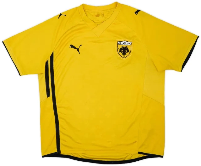 2009-10 AEK Athens Home Shirt - 8/10 - (XL)