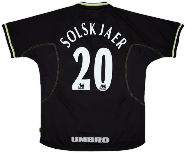 1998-99 Manchester United Third Shirt Solskjaer #20 - 9/10 - (XL)