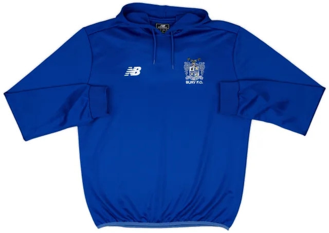 2015-16 Bury FC New Balance Hooded Top - 8/10 - (L)