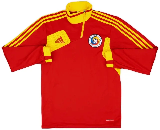 2012-13 Romania adidas 1/4 Zip Training Top - 8/10 - (S)
