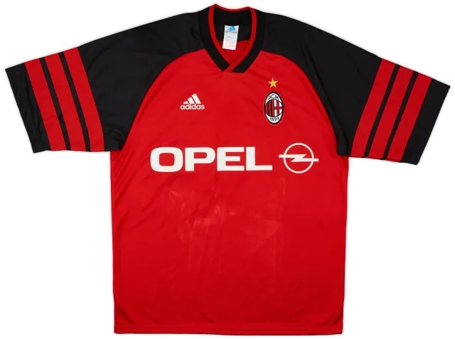 1998-99 AC Milan adidas Training Shirt - 9/10 - (M)