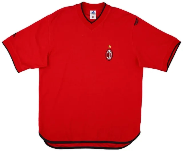 2001-02 AC Milan adidas Training Shirt - 9/10 - (M)