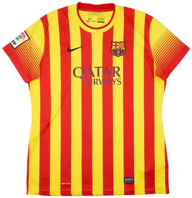 2013-15 Barcelona Away Shirt - 8/10 - (Women's L)