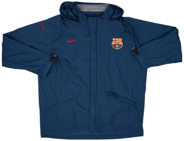 2022-23 Barcelona Nike Hooded Rain Jacket - 6/10 - (L)