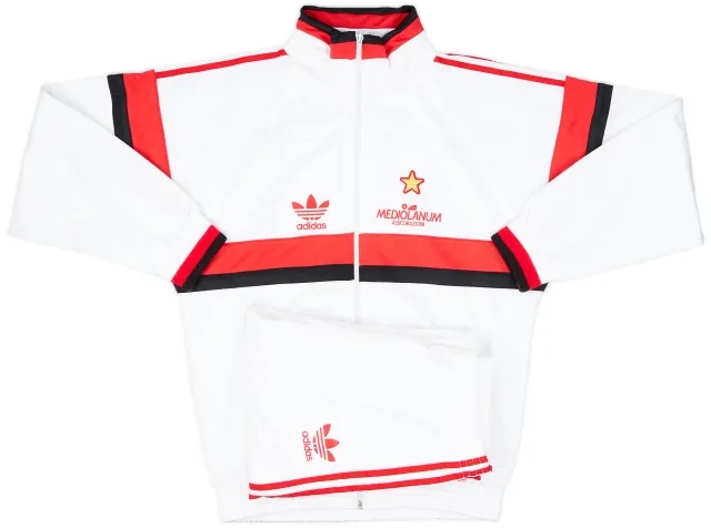 1990-92 AC Milan adidas Tracksuit - 8/10 - (M)