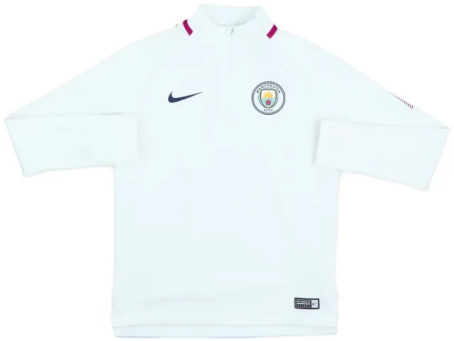 2018-19 Manchester City Nike 1/4 Zip Training Top - 9/10 - (M.Boys)