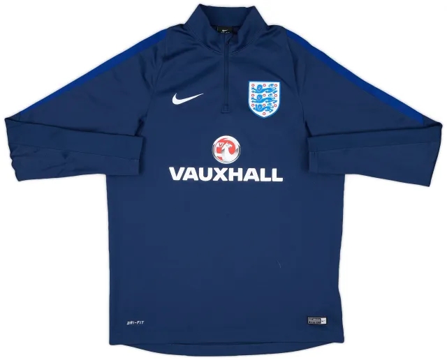 2016-17 England Nike 1/4 Zip Training Top - 9/10 - (L)