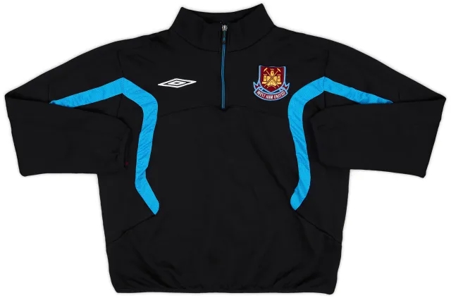 2009-10 West Ham Umbro 1/4 Zip Drill Top - 8/10 - (M.Boys)