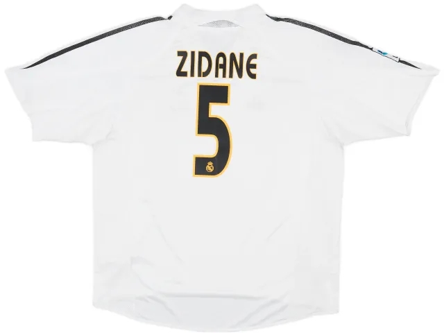2004-05 Real Madrid Home Shirt Zidane #5 - 5/10 - (XL)