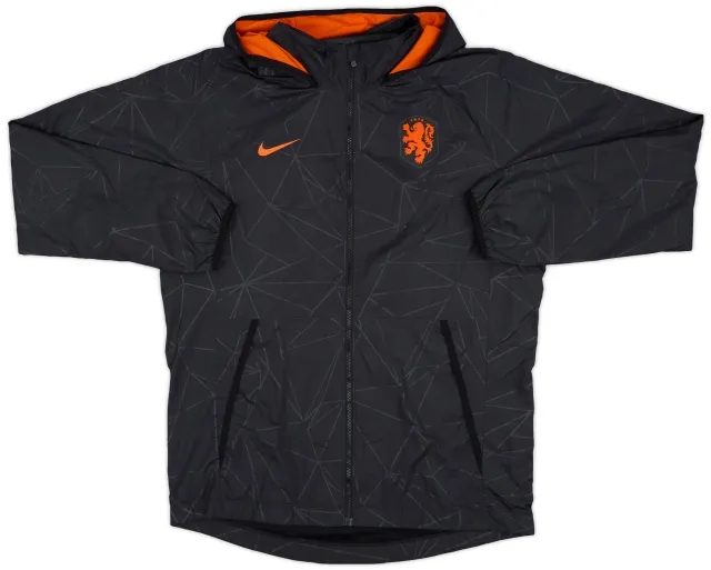 2020-21 Netherlands Nike Hooded Rain Jacket - 9/10 - (L)