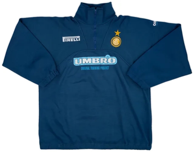 1997-98 Inter Milan Umbro 1/4 Zip Track Jacket - 5/10 - (L)
