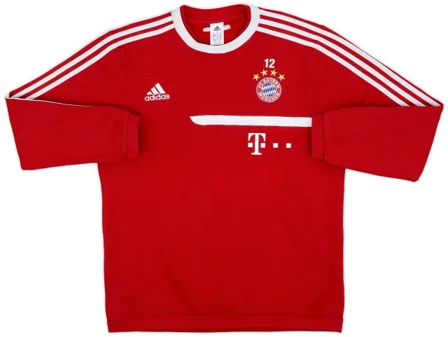 2013-14 Bayern Munich Player Issue adidas Sweat Top #12 - 6/10 - (L/XL)