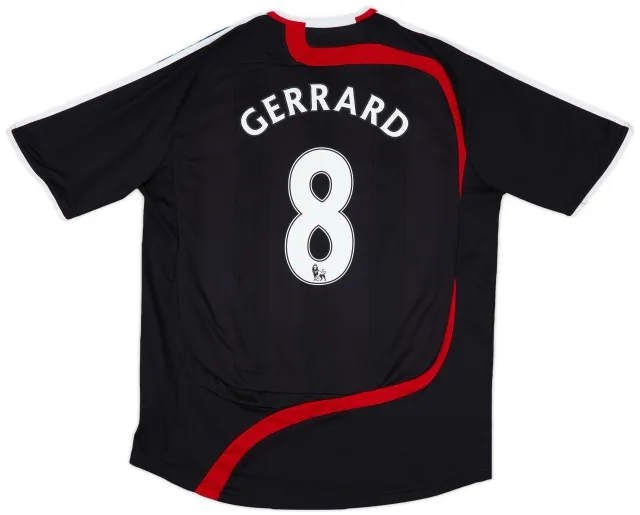 2007-08 Liverpool Third Shirt Gerrard #8 - 7/10 - (XXL)