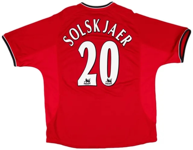 2000-02 Manchester United Home Shirt Solskjaer #20 - 6/10 - (XXL)