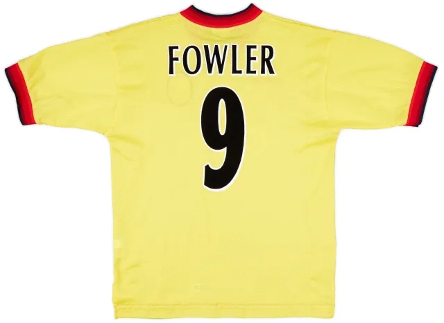 1997-99 Liverpool Away Shirt Fowler #9 - 7/10 - (M)