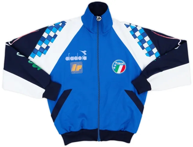 1990 Italy Diadora Track Jacket - 7/10 - (XL.Boys)