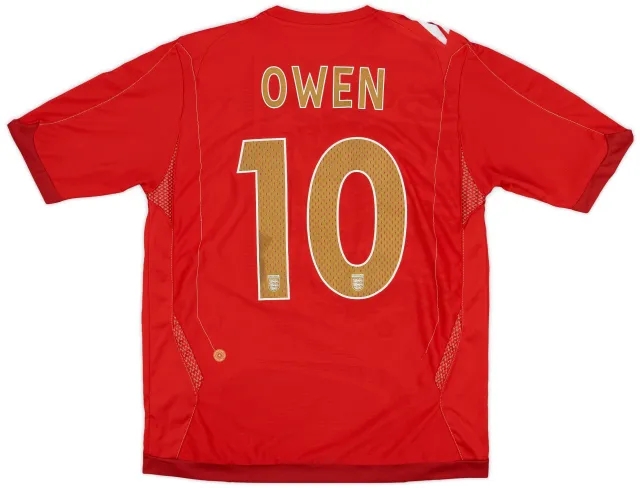 2006-08 England Away Shirt Owen #10 - 7/10 - (L)