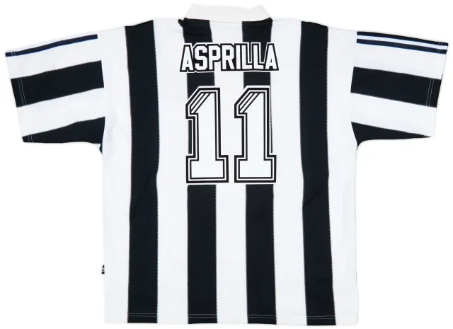 1995-97 Newcastle Home Shirt Asprilla #11 - 9/10 - (XL)