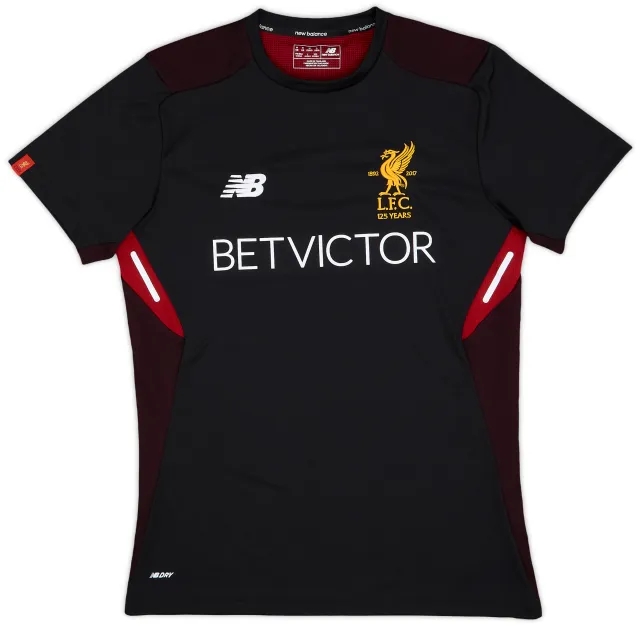 2017-18 Liverpool New Balance Training Shirt - 9/10 - (M)