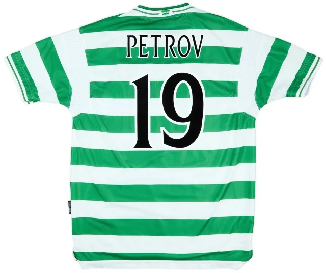 1999-01 Celtic Home Shirt Petrov #19 - 7/10 - (XL)