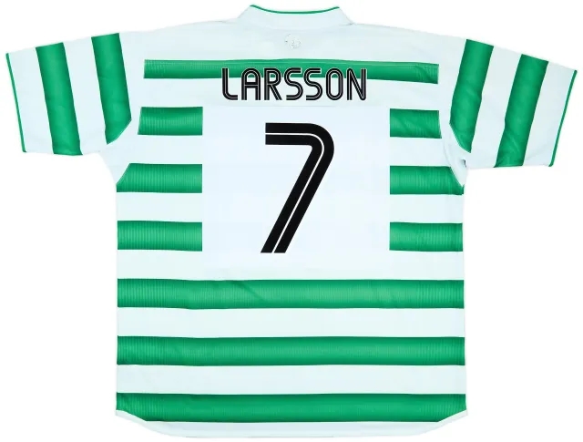 2003-04 Celtic Home Shirt Larsson #7 - 8/10 - (XXL)