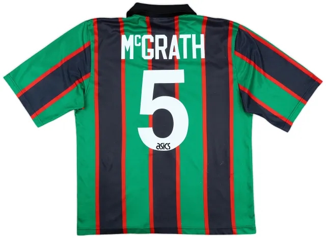 1993-95 Aston Villa Away Shirt McGrath #5 - 6/10 - (L)