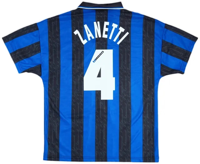 1996-97 Inter Milan Home Shirt Zanetti #4 - 9/10 - (M)