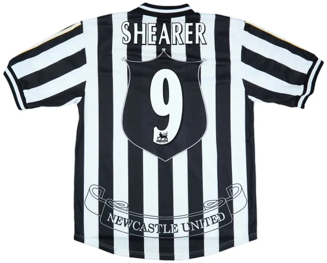 1997-99 Newcastle Home Shirt Shearer #9 - 8/10 - (L)
