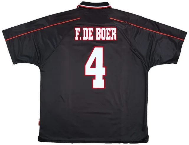 1998-99 Ajax Away Shirt F.De Boer #4 - 9/10 - (XXL)