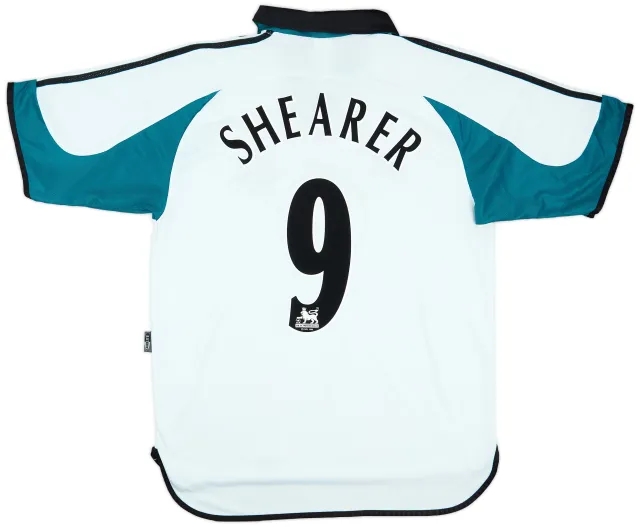 1999-00 Newcastle Away Shirt Shearer #9 - 8/10 - (L)