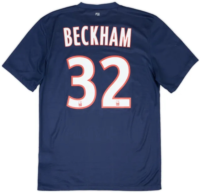 2012-13 Paris Saint-Germain Home Shirt Beckham #32 - 10/10 - (S)