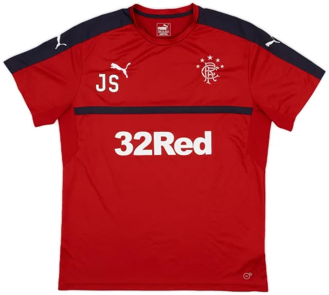 2016-17 Rangers Staff Issue Puma Training Shirt JS - 8/10 - (XXL)