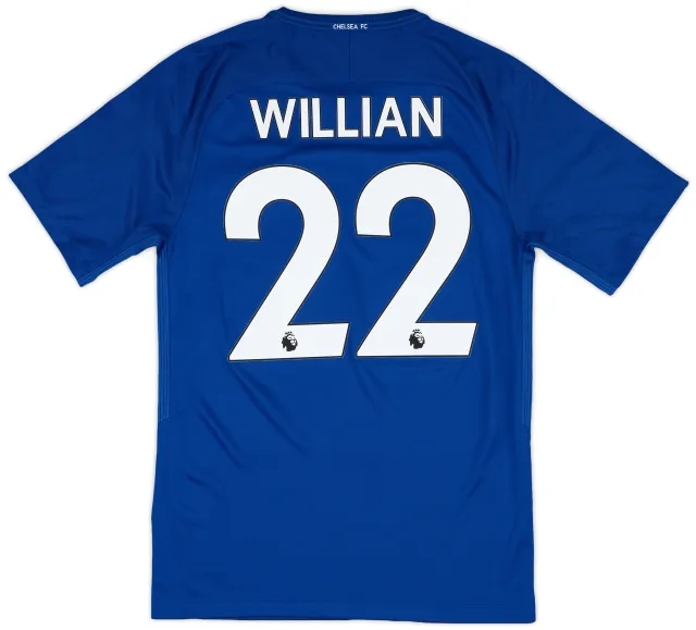2017-18 Chelsea Home Shirt Willian #22 - 9/10 - (S)
