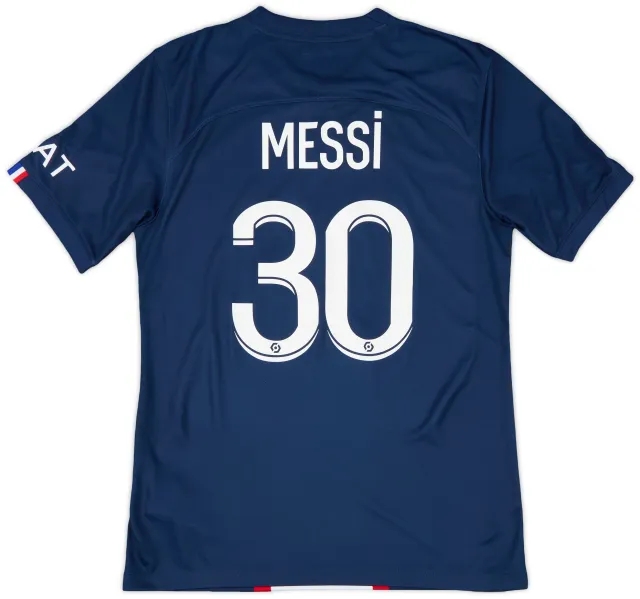 2022-23 Paris Saint-Germain Home Shirt Messi #30 - 7/10 - (S)