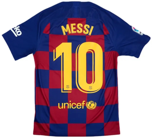 2019-20 Barcelona Home Shirt Messi #10 - 9/10 - (S)