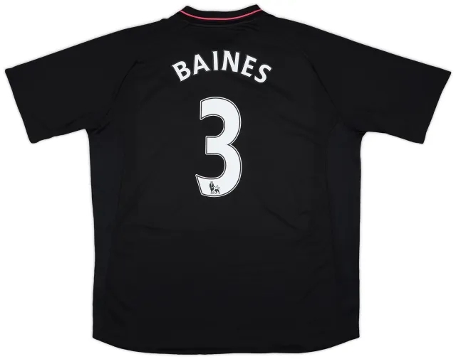 2009-10 Everton Away Shirt Baines #3 - 8/10 - (XL)
