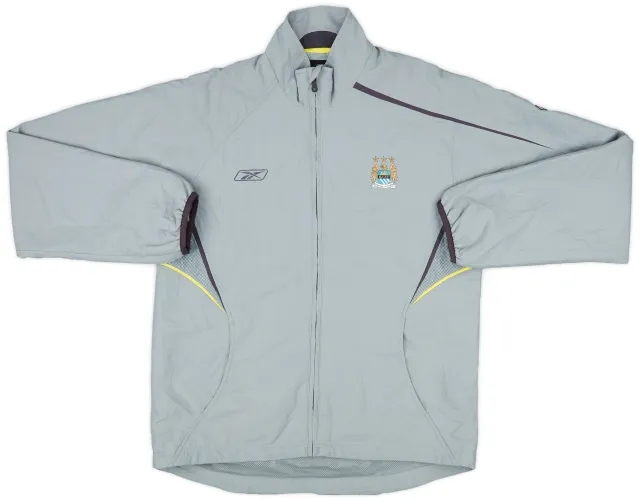 2003-04 Manchester City Reebok Track Jacket - 9/10 - (M)