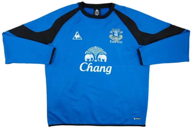 2010-11 Everton Le Coq Sportif Sweat Top - 8/10 - (XL)