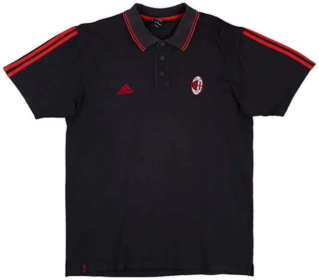 2007-08 AC Milan adidas Polo Shirt - 8/10 - (M)