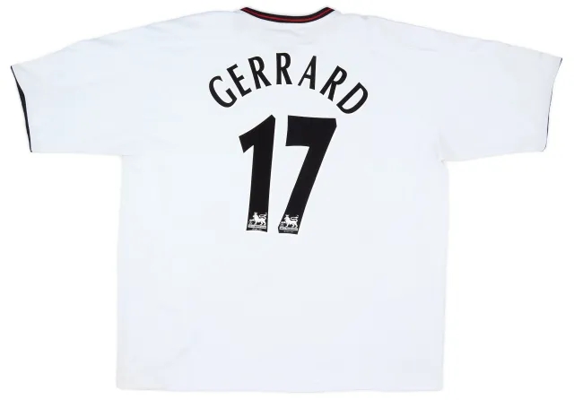 2003-04 Liverpool Away Shirt Gerrard #17 - 7/10 - (XXL)