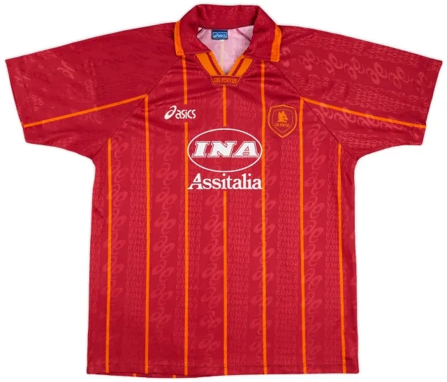 1996-97 Roma Home Shirt - 9/10 - (L)