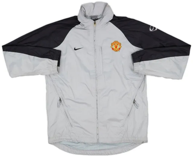 2003-04 Manchester United Nike Hooded Rain Jacket - 6/10 - (M)