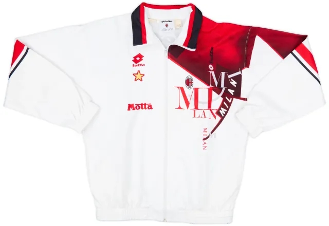 1993-94 AC Milan Lotto Track Jacket - 8/10 - (L)